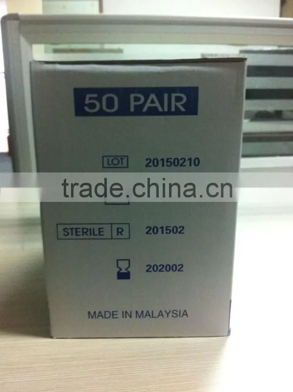 disposble latex surgical gloves