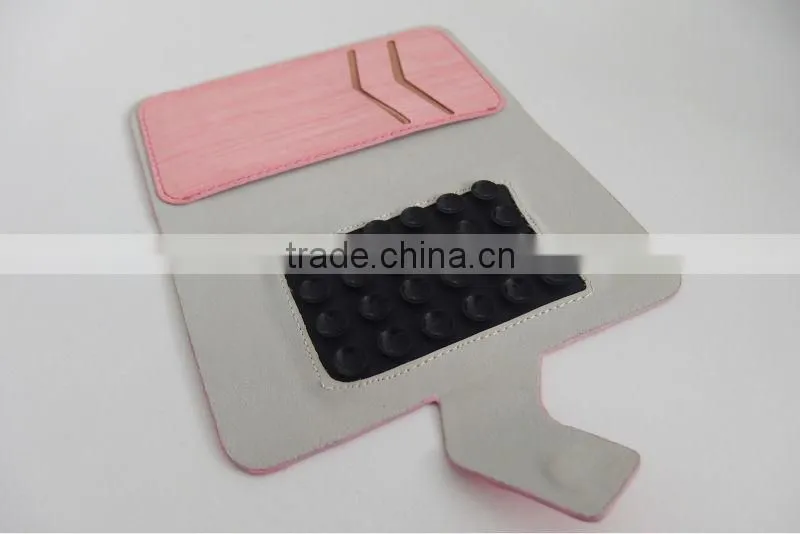 Wallet Leather Universal case with two card slots & suction,universal leather case