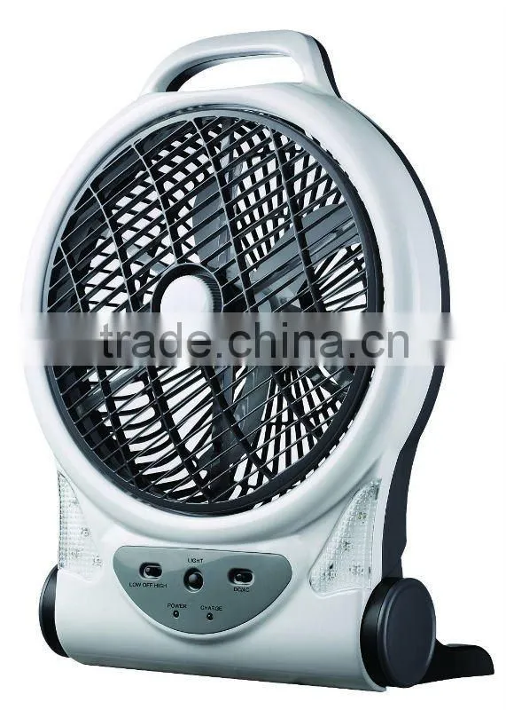 rechargeable fan with light