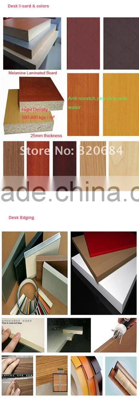 cheap office desk with side office table office furniture design computer table HX-D395