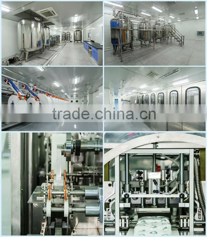 CHG and alcohol pad made by spunlace nonwoven