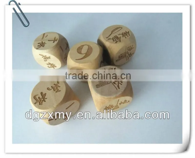 Wooden dice for sale