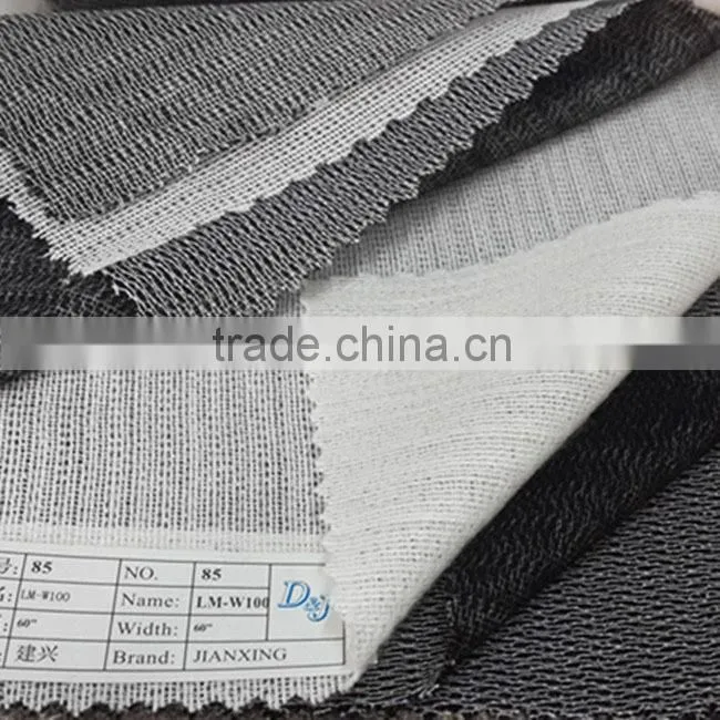 Cheap price fusible woven knitted interlining for garment