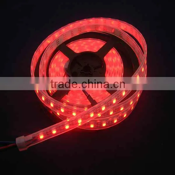 White PCB 5050 60 pixel waterproof IP67 addressable RGB WS2811 LED strip