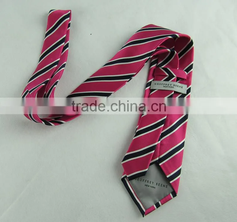 Customize silk men's neck tie in stripe pattern