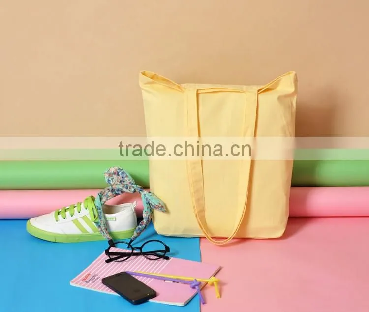 Eco-friendly cotton shopping bag hand wash bag for shoulder