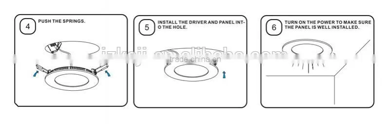 High quality 6/9/12/15w ultra thin led downlight