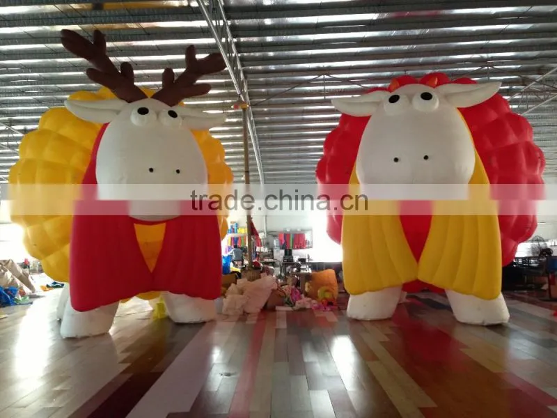Modern big inflatable cartoon sheep,inflatable model for sale