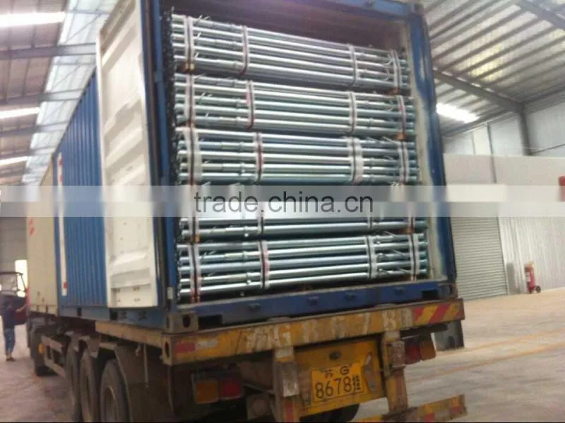 Adjustable 5m steel pole steel pole price pole for construction support