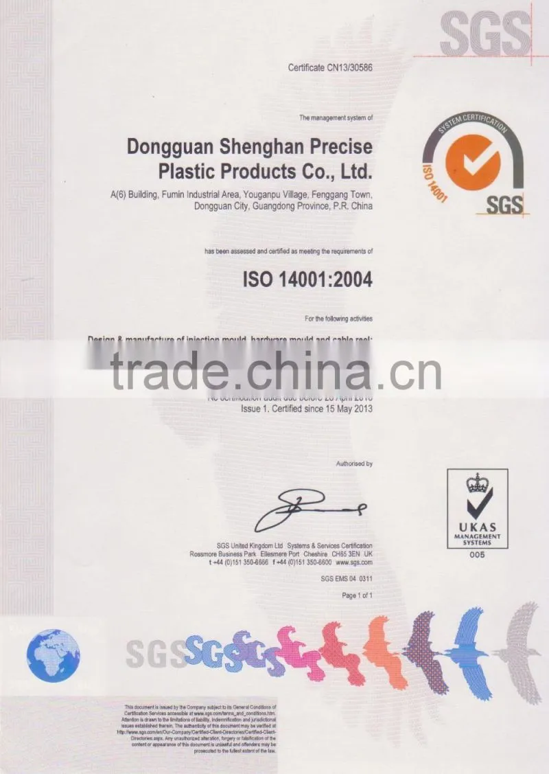 Costomized Designed Precise Injection Molding for Plastic Parts with ISO certificate made in China