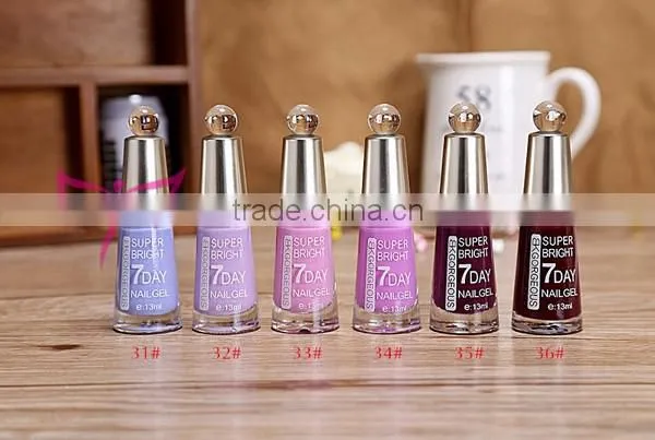 Easam hot sale BKGORGEOUS super bright 7days nail gel polish