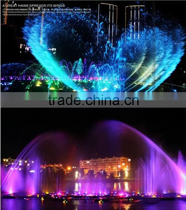Stainless steel decoration water screen projector water screen and laser fountain