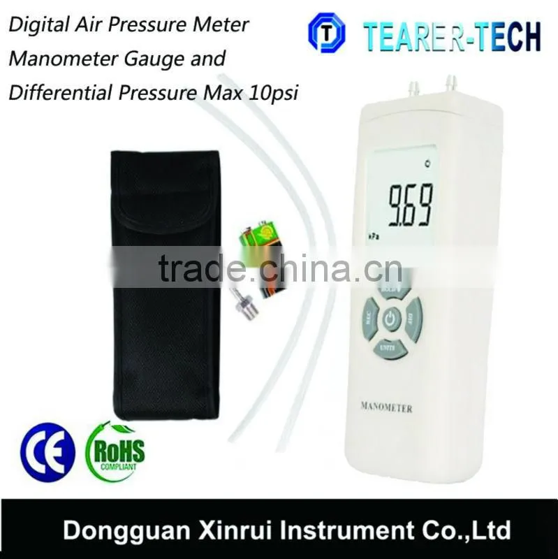Digital LCD Air Pressure Meter Manometer Gauge Differential Measure Max 10Psi (TL-102)