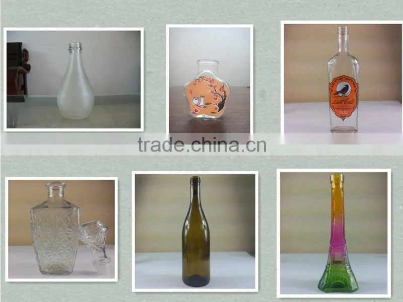 800ml champagne glass bottle with cork