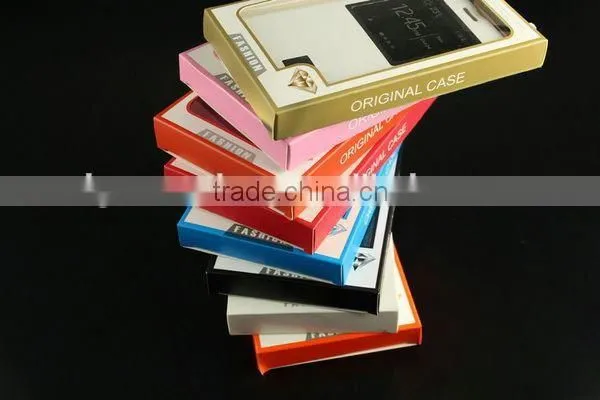 New customized Design Luxury Cardboard Cell Phone Case Packaging With PVC Window