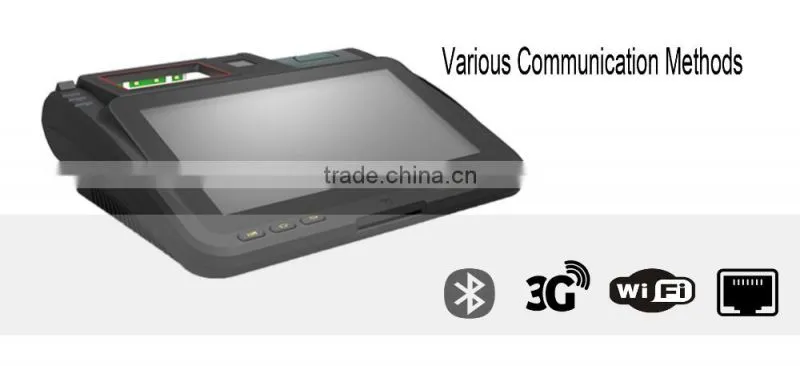 Industrial PC Support 3G WIFI Barcode Scanner RFID Thermal Printer