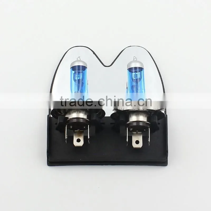 12V 55W white color h4 halogen fog lamp bulb car front headlight 6500k h4 car fog lamp replacement