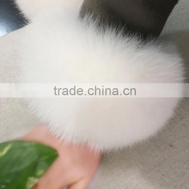 Classic Design 2016 New Collection Custom Real Fox Fur Sleeves Cuff Fur Wrist Warmer