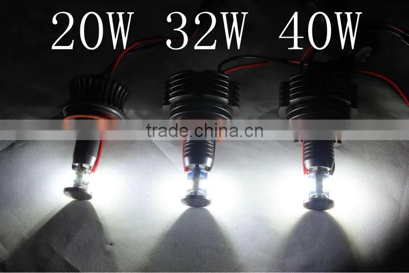 H8 80W per set car LED angel eyes halo rings marker bulb