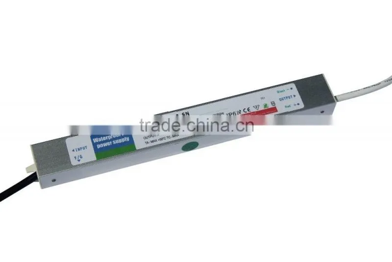 Top-class Ultra-thin waterproof LED Transformer LED Power Supply - 60W, 24V DC, 2.5A - Constant Voltage for LED Strip Lights