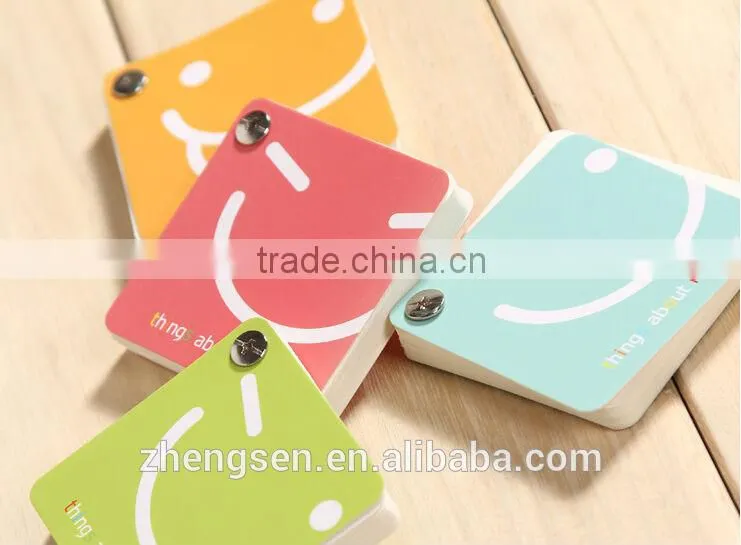 memo pad with different smiling for 2014 hot stationery