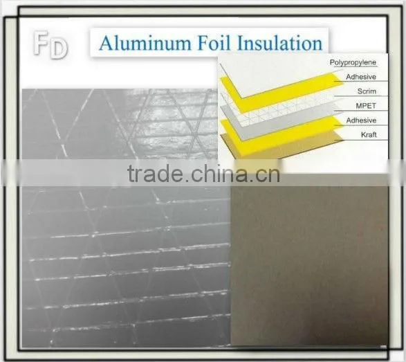 reflective aluminium multi foil bubble insulation material