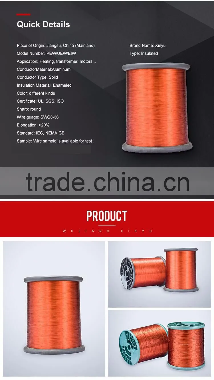Jiangsu XINYU Aluminum Copper Enameled Wire with UL Certification