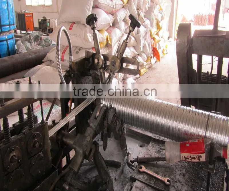 prestressed round galvanized metal corrugated pipe/bellows