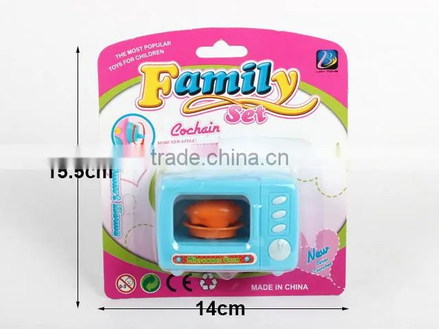 Newest &Hot product plastic mini kitchen wind up microwave oven toys