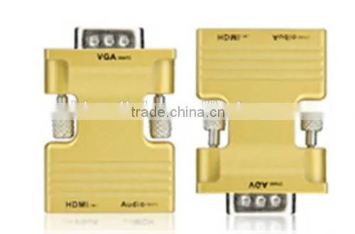 24k gold VGA male to HDMIFemale adapter top quality cabletolink