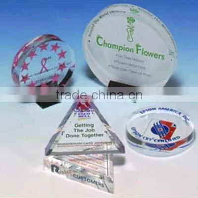 shape acrylic paper weight