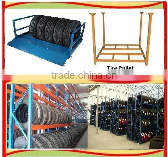 warehouse storage rack mobile tire storage rack