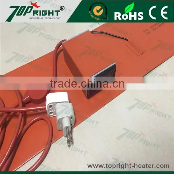 Certificated silicone band oil drum heater, silicone flexible band heater