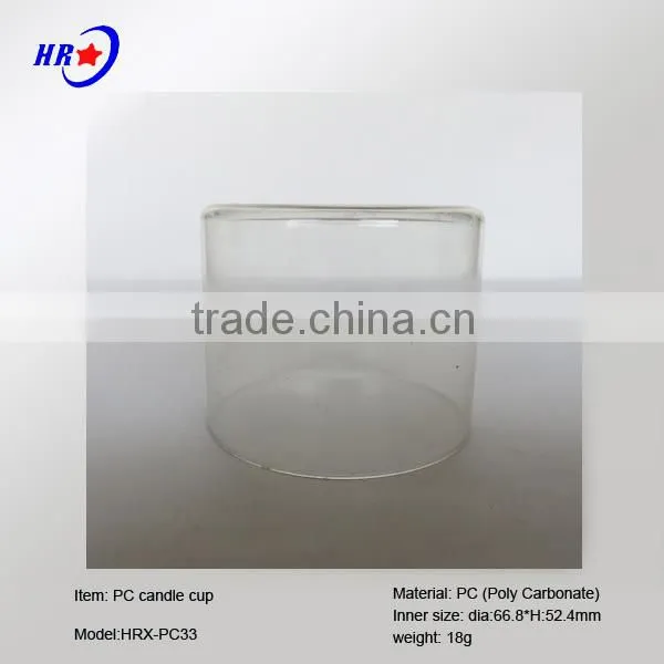 HRX-PC33 TRANSPARENT PC CUP OF TEALIAGHT CANDLE
