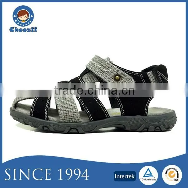 2016 Stylish Leather School Boys Sandals with EVA Sole