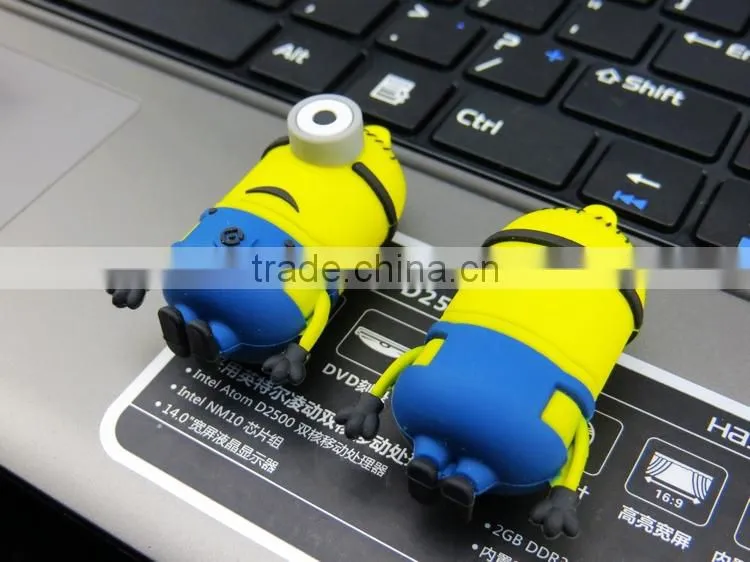 Wholesale usb flash drive 2 gb 1GB 2GB 4GB 8GB 16GB 32GB 64GB 128GB 256GB cartoon character usb flash drive