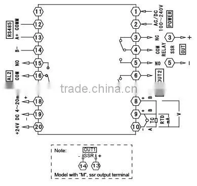Low Price Digital Temperature Controller With RS485