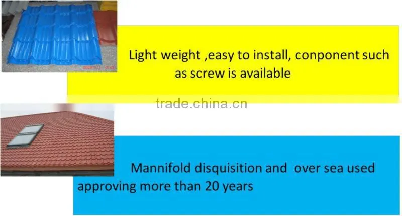 Corrugated steel roofing tile for construction real estate