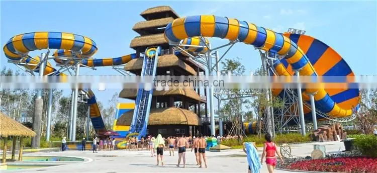 Hot Sale Big Tornado Fiberglass Water Slide Water Park equipment for Sale-Wangming International
