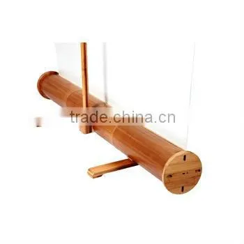 Bamboo Roll Up Banner Stand, Bamboo Display Stand, Bamboo Display Shelf