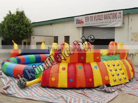 portable plastic swimming pool equipment , inflatable amusement water park KKSP-L001