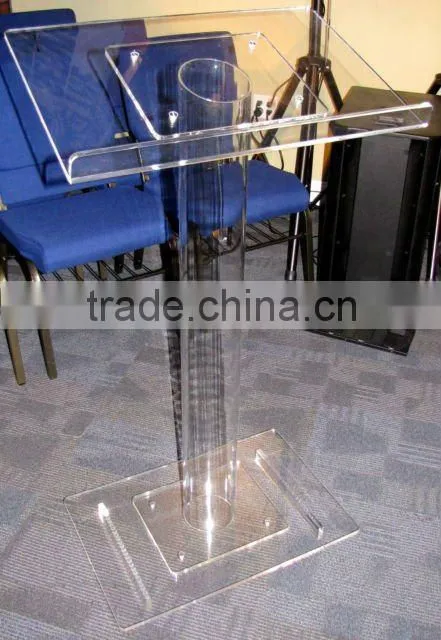 Acrylic Lectern Single Column Design
