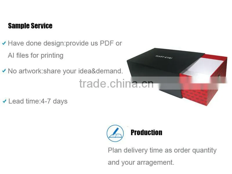 Custom Standard Sliding Color Shoe Box Drawer Design In China