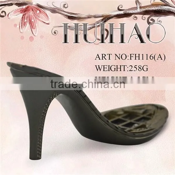FH116(B) ABS shoe high heel sole with rhinestones