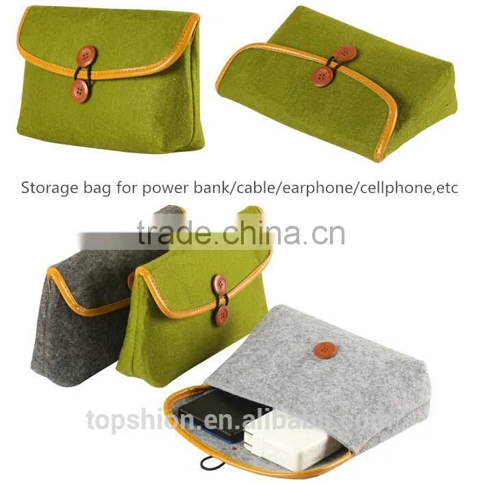 2016 new arrival for macbook felt sleeve carrying bag envelope case with bukkle