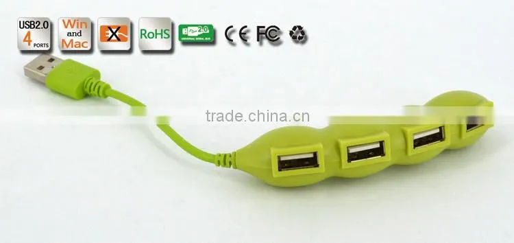 China Personal Design slim funny mini 4 port usb 2.0 hub from usb hub suppliers