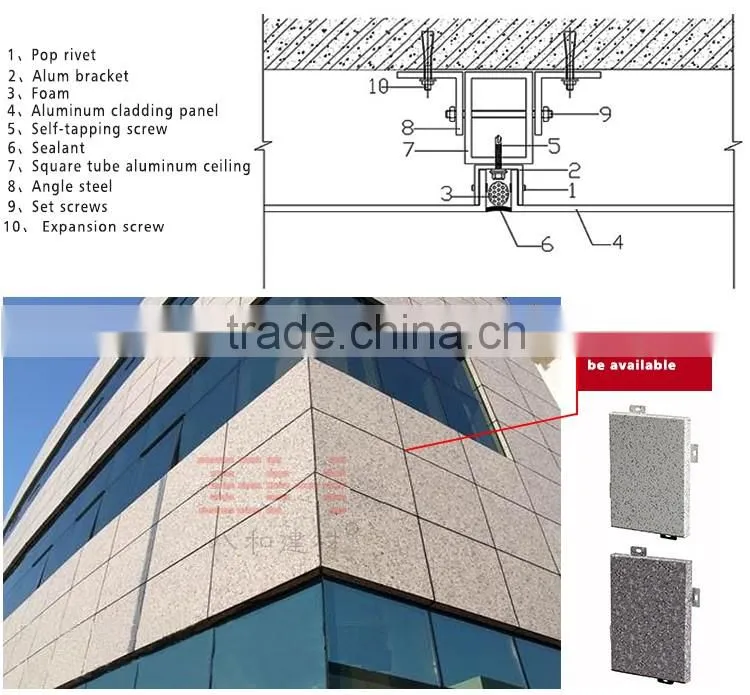 Best factory marble grain aluminum panel exterior facade panel