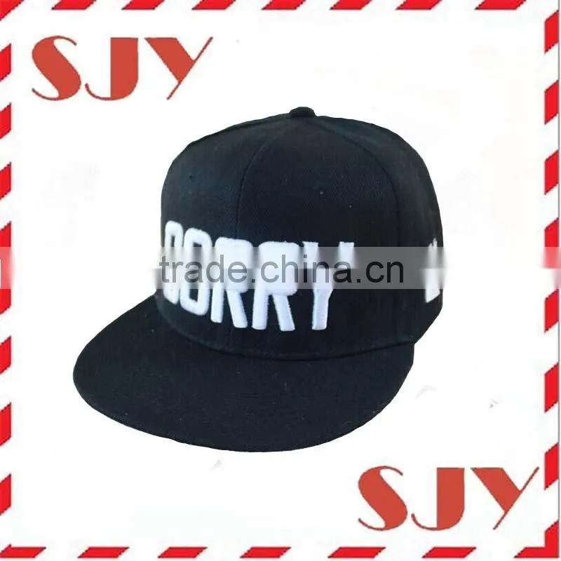 Custom 3d embroidery flat bill wholesale snapback hats and caps