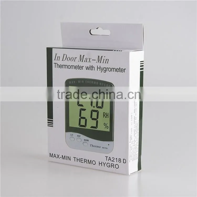 Digital LCD Indoor Temperature Hygrometer Thermometer TA218D