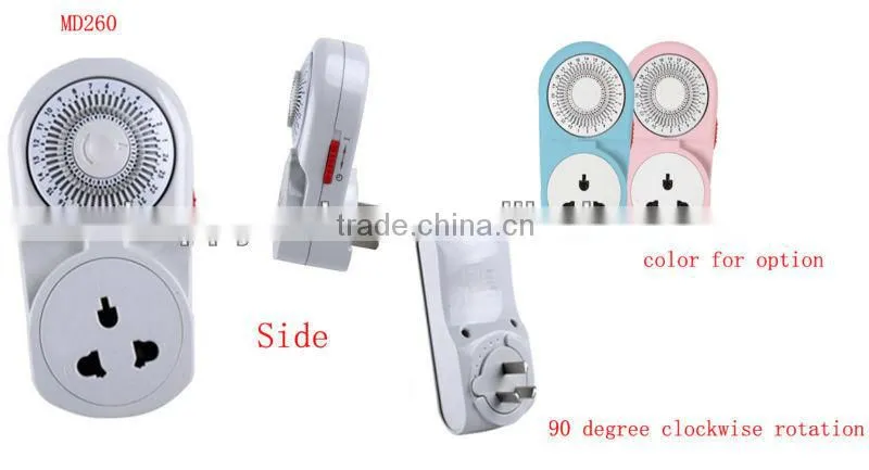 UK style programmable timer plug/timer socket switch